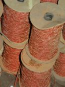 *Four Rolls of Orange Braided Thread