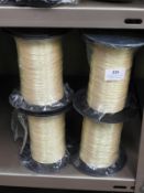 *Four Rolls of Yellow Braided Threads