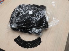 *Two Bag Containing Fifty Black Lace Panels