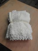 *Box Containing Ten Lace Edge Head Scarves