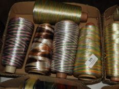 *Five Assorted Cones of Iridescent, Pastel and Mul