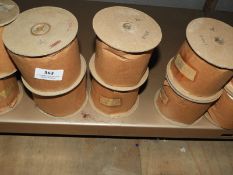 *Box Containing Ten Lace Edge Head Scarves