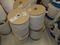 *Six Rolls of White Lace Edging