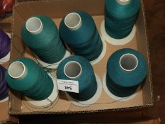 *Six Rolls of Aqua Sewing Thread