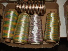 *Five Assorted Cones of Iridescent, Pastel and Mul