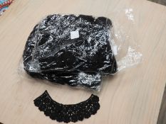 *Two Bag Containing Fifty Black Lace Panels