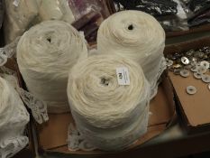 *Three Rolls Mixed White of Lace Edging