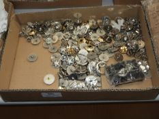 *Box of Assorted Metallic Buttons