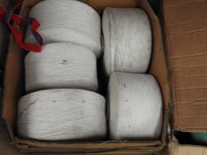 *Box Containing ~30kg of White Knitting Yarn
