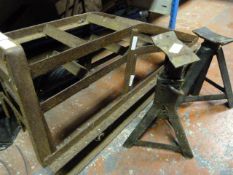 Pair of Car Ramps and a Pair of Axle Stands