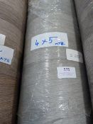 Roll of Grey Wood Effect Lino 4x5m