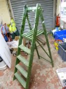 Four Tread Wooden Decorators Steps