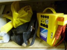 Jump Starter, Point Master and Waterproof Trousers