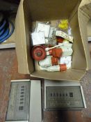 Box of Mains Switches and Electrical Fittings