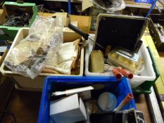 Three Boxes of Decorating Tools, Dust Sheets, etc.