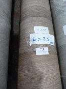 Roll of Wood Effect Lino 4x2.5m