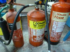 Three Fire Extinguishers
