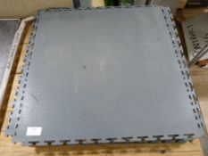 Ten Interlocking Rubber Floor Tiles 50x50cm