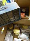 Three Boxes of Nails, Nuts, Screws and a Metal Frame