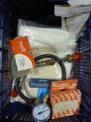 *Box of Welding Nozzles, Pressure Gauge, Rivets, e