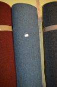 201cm wide Roll of Blue Carpet
