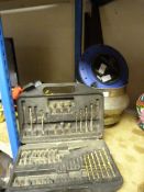 Extension Lead, Drill Bits, Chrome Planter, and Sa