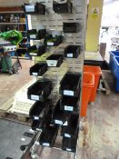 *Set of Storage Bins on Wheeled Frame