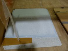 Sixteen Assorted Grey and Light Blue Vinyl Floor T