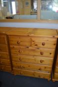 Six Drawer Pine Bedroom Chest