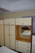 1970's Schreiber Bedroom Set; Double Wardrobe and