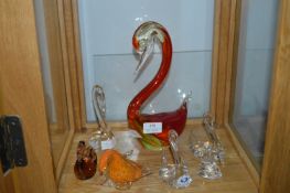 Seven Glass Swans