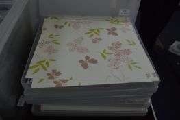 Five 12x12 Storage Boxes Containing Decorative Pap