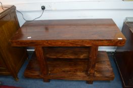 Heavy Wooden Side Table