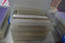 Four A4 Storage Boxes Containing Assorted Decorati