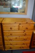 Six Drawer Pine Bedroom Chest