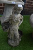 Garden Planter Statute of a Young Girl Carrying Ba
