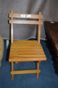 Small Folding Child's Chair