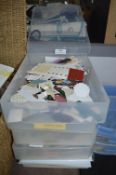 Five A4 Storage Boxes Containing an Assortment of