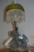 Table Lamp with Elephant Shade