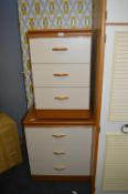 Three Drawer Bedroom Chest and Three Height Bedsid