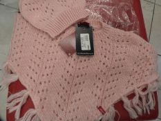 Levi Crocheted Poncho Size: 0-3 Months