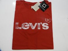 Levi's Childs T-Shirt with Logo (Red) Size: 16 Yea