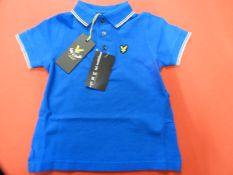 Lyle & Scott Junior Polo Shirt (Blue) Size: 8-9 Ye