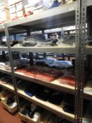 *Bay of Boltless Metal Shelving in Gray Hammered F