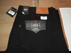 *Levi 501 Denim Jeans (Black) Size: 38/30