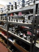 *Bay of Boltless Metal Shelving in Gray Hammered F