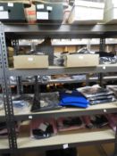 *Bay of Boltless Metal Shelving in Gray Hammered F