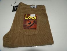 *Lois Dallas Jumbo Cord (Dark Sand) Size: 34/30