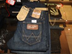 *Wrangler Ben Regular Anti Fit Blue Denim Jeans Si