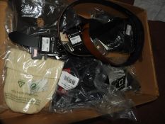 *Box of Four Designer Hats, Two Levi Bags and Two